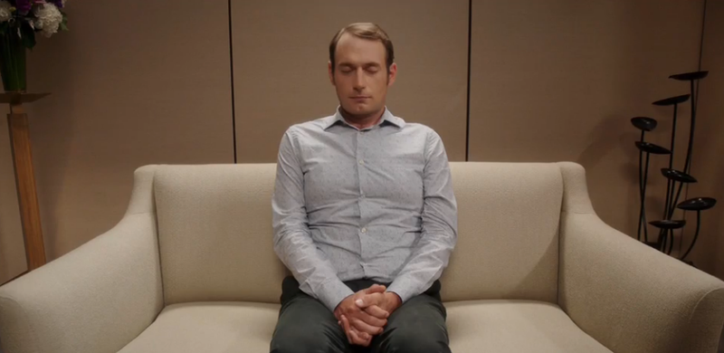 Brandon Scott Jones as John Wheaton, about to find out the everything is fine